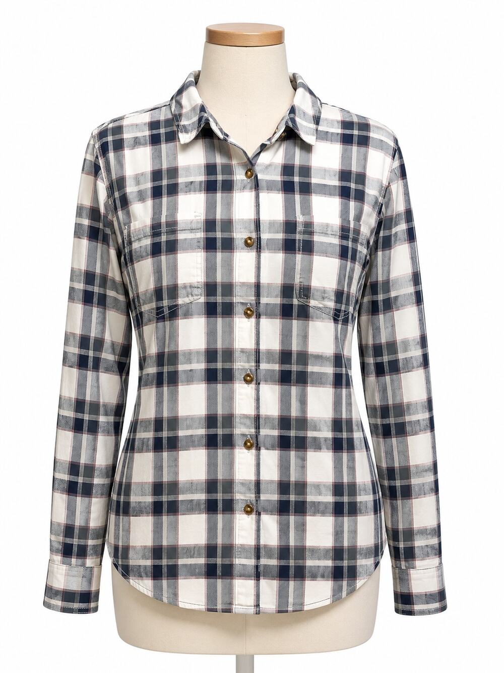 Carhartt Women’s XXL 20 Plaid Flannel Shirt 100% Cotton Button Front Relaxed Fit